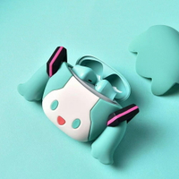 造型耳機套 耳機包 BEMOE初音未來藍牙耳機保護殼套裝 VOCALOID初音定製無綫耳機保護殼 防摔耳機套 耳機殼套裝