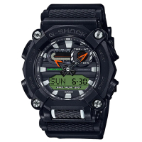 CASIO G-SHOCK 工業風螺帽型錶圈重磅時尚休閒錶-黑(GA-900E-1A3)/49.5mm