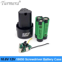 Turmera 3S 10.8V 12V Pemutar Skru Gerudi Bateri Kotak Sarung dengan 18650 Hoder Kurungan 3S 30A Papa