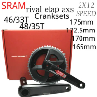 SRAM Rival DUB 2x12-speed Crankset 33-46 35-48 Road bike crankset 165/170/172.5/175 Gravel Crankset