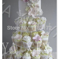 Storey 12 cm 5 Tier Maypole Clear Acrylic Wedding Cupcake Stand 5 Tier Perspex Cupcake Stands Plexiglass Cake Stands