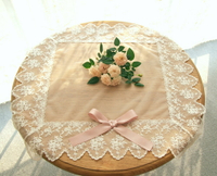 時尚蕾絲桌墊11  鏤空茶几布書桌布餐墊 蕾絲桌布 (45*55cm)