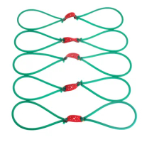 5/1 Pc Green Hunting Catapult Strong Powerful Elastic Rubber Band Tube 3*6mm 3060 With Leather Pouches Slingshots Accessories