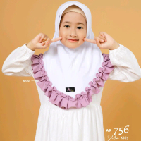 Hijab anak ArRafi AR 756 kids || Hijab jilbab kerudung krudung instan anak Ar Rafi variasi renda  si