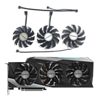 NEW 1LOT PLA09215S12H T129215SU RTX 3080 TI GAMING GPU Fan，For Gigabyte RTX 3080 3080Ti 3090 GAMING Graphics card cooling fan