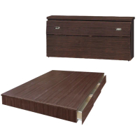 【顛覆設計】超值經濟房間二件組 床頭箱+抽屜床(雙人5尺)