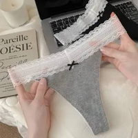 Celana Dalam Wanita SOPHIA Pakaian Sexy Panties CD Thong Gstring Renda Murah Hitam