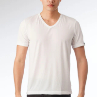 【宜而爽】時尚吸濕排汗速乾型男短袖衫6件組(白色 3XL-4XL)