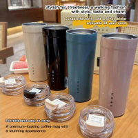 [SG In Stock]550ML Cup Cold Hot large Capacity Stainless Steel Smeg Tumbler Water Coffee Mug Fast Sh