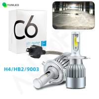 LED Car Headlight Bulbs H1 H3 H4 H7 H11 9005 9006 - 36W 6000K White Light