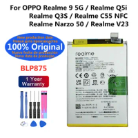 1000% Original BLP875 Battery For OPPO Realme 9 5G / Realme Q5i / Realme Q3S / Realme C55 NFC / Realme Narzo 50 / Realme V23