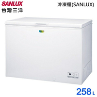 【SANLUX台灣三洋】258L 上掀式冷凍櫃SCF-258GE(含運不含裝)