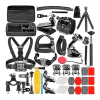 50 In 1 Action Camera Accessory Kit Waterproof Case Tripod For Gopro Hero9 8 Max Insta360 Action Osmo Sport Accessories