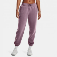 【UNDER ARMOUR】長褲 女款 運動褲 Essential Fleece Joggers 紫 1373034500(L512)