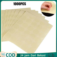 1000 Pcs Sticker Label Transparan / Stiker Segel Transparan / Segel Sticker / Sticker Segel Bulat /