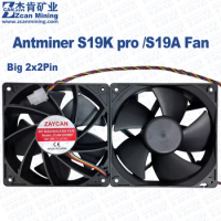 Zaycan Brand Antminer S21 T21 Fan 120x120x38mm 12V Big 4Pin Cooling Fan for Antminer S19 Pro S19A