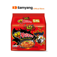 【三養火辣雞】火辣雞肉風味鐵板炒麵 2倍辣風味(140gx5入)