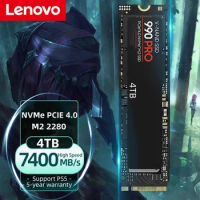 Lenovo 990 PRO SSD Solid State Drive 4TB 1TB M.2 2280 SSD PCIe4.0 NVMe Gaming Internal Hard Drive 7450MB/S For Laptop Desktop