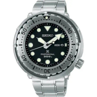 SEIKO 精工 黑標 PROSPEX 鮪魚罐頭300米潛水錶-7C46-0AN0S/S23633J1