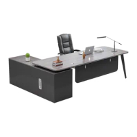 Modern minimalist office furniture, boss's desk and chair combination office desks