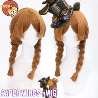 CoCos Game Identity V Paper Wings Toy Merchant Cosplay Wig Game Cos Identity V Wig Anne Lester Paper Wings Cosplay Brown Wigs