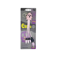【iSquarer】Carino六合一雙輸入LED發光鑰匙圈充電線(Micro/Type -C/Lightning)