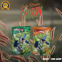 CHIRPY PAKAN BURUNG BERKICAU Chirpy Seaweed Rumput Laut Dan Chirpy 3in1 Orange/Kuning Original 400g 