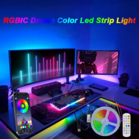 RGBIC LED Strip Lights, Music Sync Magic Color Dreamcolor Light Strip SMD 5050 for Bedroom, Home Decoration, TV, Gaming Room