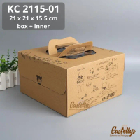 Kotak Dus Box Kue KC 2115-01 Cake Bolu Chiffon Roti Pudding Tart