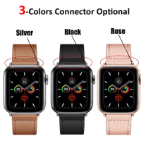 Leather strap For apple watch band 44mm/40mm 42mm/38mm pulseira watchband iwatch band bracelet apple watch 5 4 3 se 6