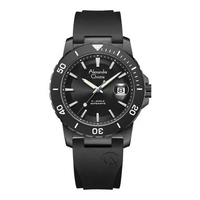 Alexandre Christie AC 6141 MA Jam Tangan Pria Automatic Rubber Strap Black
