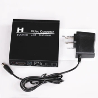 HD 720P 1080P SCART HDMI To HDMI Audio Video Converter Adapter for Psx Ps2 Ps3 Wii TV Box DVD Laptop PC To TV Monitor Projector