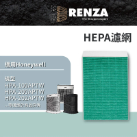 RENZA 適用Honeywell HPA-100APTW 200 300 5150 5250 5350 V1 空氣清淨機(抗菌HEPA濾網 濾芯)