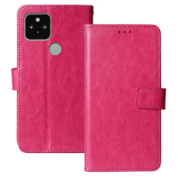 For Google Pixel 5 XL 6.3" Case Stand Leather Flip Wallet Cover for Google Pixel 5 XL Mobile Phone Case