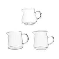 Glass Creamer Pitcher Glassware Serving Pitcher Teapot Sauce Cup Mini Carafe Coffee Mug for Tea Beverage Coffee Syrup Espresso