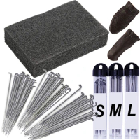 LMDZ Needle Felting Kits Leather Finger Protector Wool Felting Needles Foam Pad Wool Handmade Accessories DIY Tools