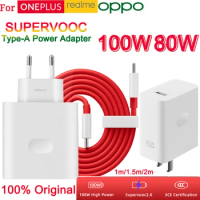 Original Oneplus Charger 100w 80w Supervooc Travel Charger Adapter Usb Type A One Plus 12 11 10 Pro Nord CE3 Oppo Find X6 Realme