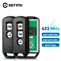KEYYOU K01 K77 K96 K97 For Honda K35V3 ADV SH 150 150i Forza 300 125 PCX150 2015-2019 Motorcycle Scooter 433Mhz ID47 Remote Key