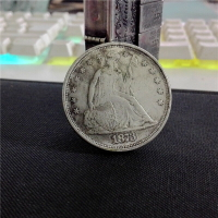 美國1873自由女神鷹洋古銀幣拿旗銀元紀念章錢幣收藏美洲外幣硬幣