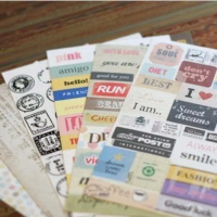 In Stock Stickers Creative Journal Decoration Stickers Wholesale Exquisite DIY Vintage Postmark Lett
