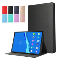 PU Leather Folding Solid Color Tablet Case Funda for Lenovo P11 Cover Case for Lenovo Tab P11 Pro Case TB-J606F/J706F Auto Sleep