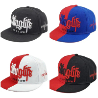 Outlaw Game Merchandise European and American Hip-Hop Hat Fashion Letter Embroidery Double Patch Adj
