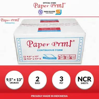 Paperpryns Kertas Continuous Form 3PLY NCR Folio 9,5" x 13"/2 (Bagi 2)