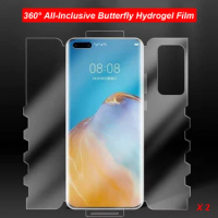 2PCS 360° All Inclusive Front Back Hydrogel Film For VIVO X100 Pro IQOO 12 Pro Soft TPU Screen Protector With FIx Tools