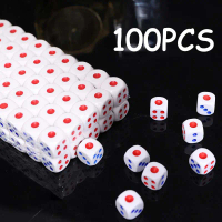 100pcs Plastik Barang Dadu Polyhedral Dice Dadu Permainan Dadu Dadu Kocok Dadu Premium Dadu Nomor Ti