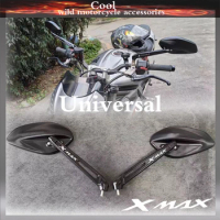 With Logo Motorcycle Rearview Side Mirror For YAMAHA XMAX 250 300 400 X-MAX CNC aluminum alloy Moto Accessories Reversing mirror
