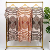 Daster Ibu Jumbo Bahan Rayon Super Grade A Kancing Depan Busui LD 140 Dress Wanita Motif Batik By Y