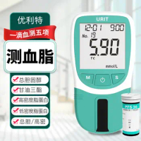 Urit Home blood lipid detector Total cholesterol triglyceride high and low density lipid test strip!