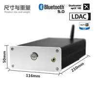 Bluetooth King CSR8675 Dual PCM1794 Lossless Bluetooth 5.0 Receiver Decoder DAC LDAC