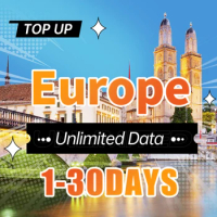 Europe Prepaid SIM card 4G High speed Unlimited internet data support eSIM